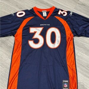 Broncos Navy and Orange Men's Jersey